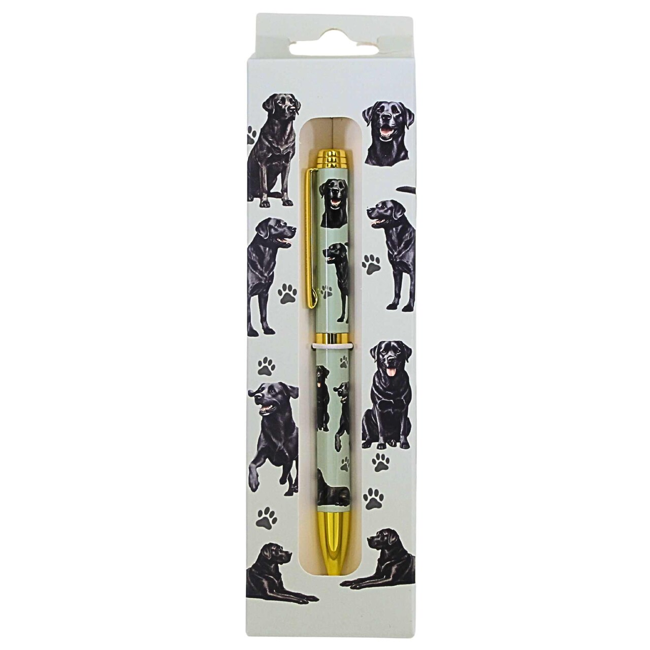 E & S Imports 5.5 Inch Black Labrador Ballpoint Pen Everyday Pen , Writing Dog Puppy Pet